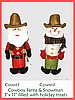 Cowboy Snowman & Santa